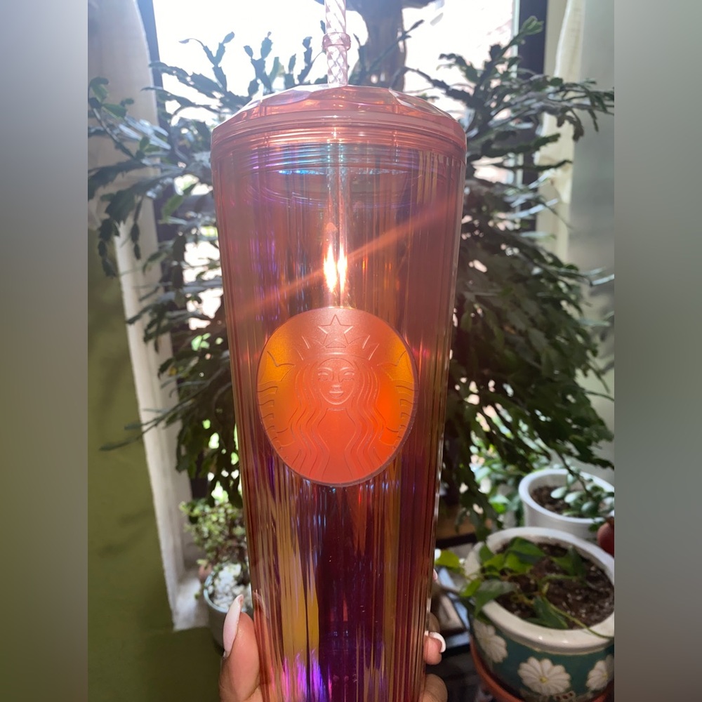 Pinkish Starbucks cup